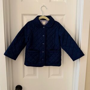 J Crew Crewcuts Dark Blue Quilted Kids Jacket